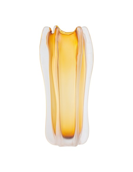 Jarrón Mizuki de Vidrio Ámbar – Diseño Contemporáneo Vical Home