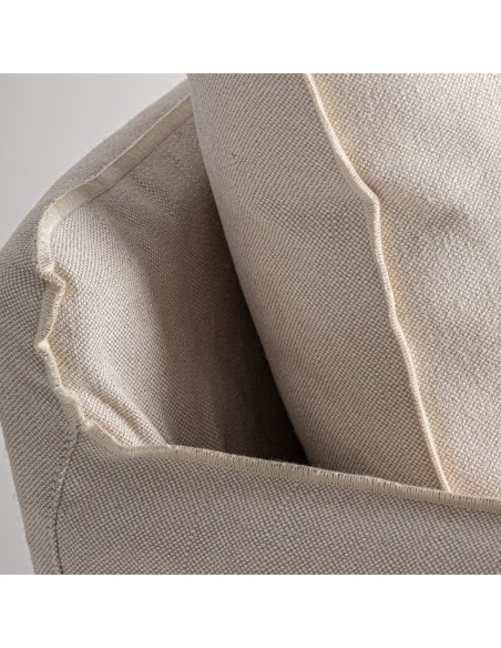 Sillón Pugnac de Lino Beige – Estilo Contemporáneo | Vical Home