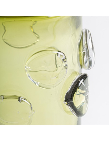 Jarrón Kio de Vidrio Verde Traslúcido – Vical Home