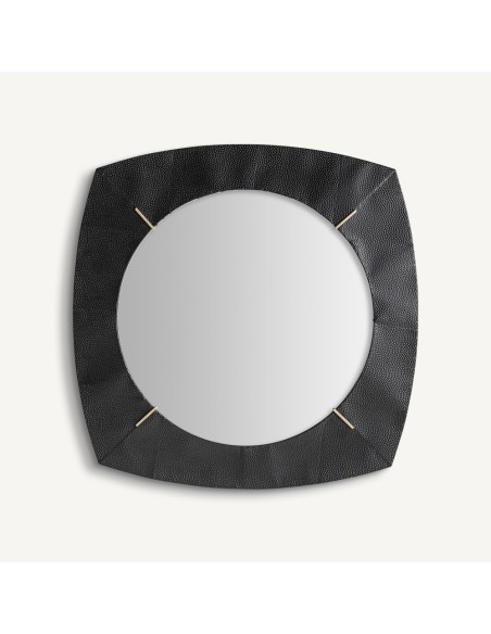 Espejo Murren de Vical Home en Hierro Negro y DM | Estilo Art Déco Contemporáneo