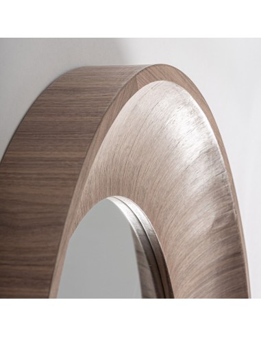 Espejo Zermatt Redondo de Vical Home en Nogal...