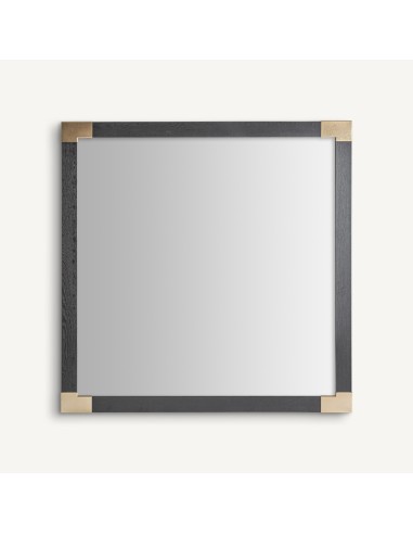 Espejo Delmont de Vical Home en Fresno Negro y...