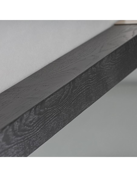 Espejo Delmont de Vical Home en Fresno Negro y Detalles Dorados | Estilo Art Déco Moderno