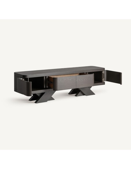 Mueble TV Rize de Vical Home en Madera de Roble Negro