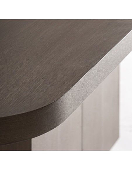 Mesa Stein de VICAL HOME – Mesa de Roble Marrón de Diseño Contemporáneo