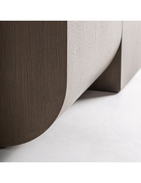 Mesa Stein de VICAL HOME – Mesa de Roble Marrón de Diseño Contemporáneo