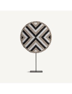 Figura Decorativa Boho de VICAL Home en Bambú y Hierro Negro