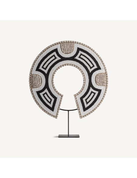 Figura Decorativa Contemporánea de VICAL Home en Bambú y Hierro Negro