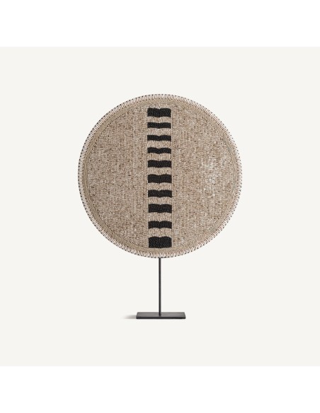 Figura Decorativa Contemporánea de VICAL Home en Bambú y Hierro Negro