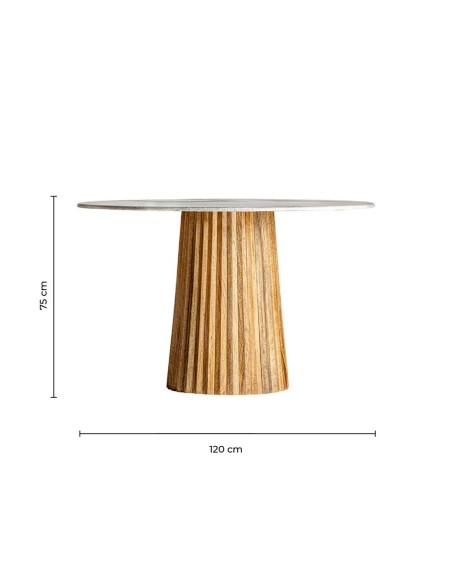 Mesa comedor plissé wood