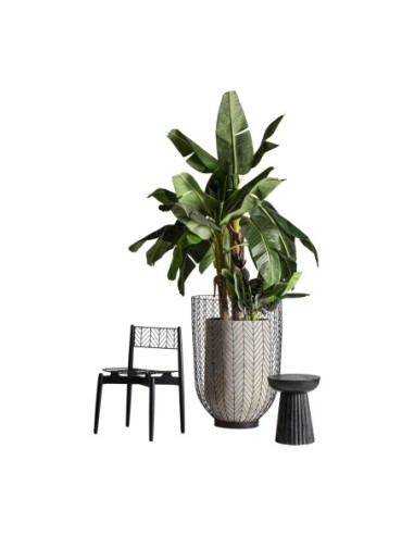 Mesa auxiliar plissé wood