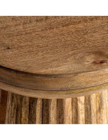 Mesa auxiliar plissé wood