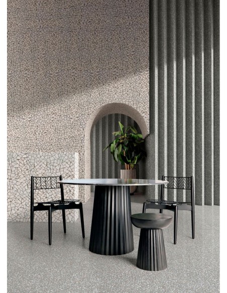 Mesa auxiliar plissé wood