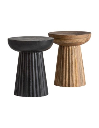 Mesa auxiliar plissé wood