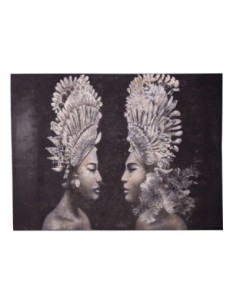 Lienzo caras balinesas