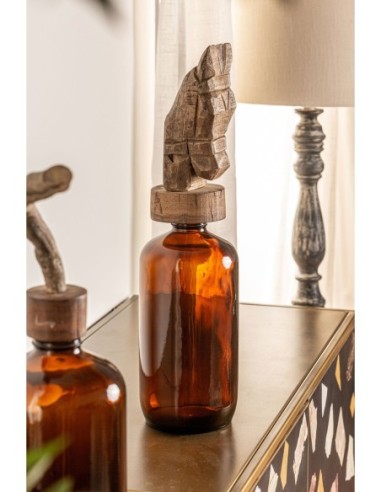 Botella decorativa caballo