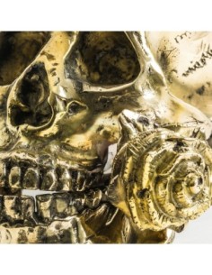 Figura decorativa calavera corona 2