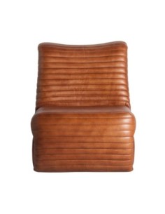 Sillón de Cuero Marrón y Hierro Almstock – VICAL Home 2