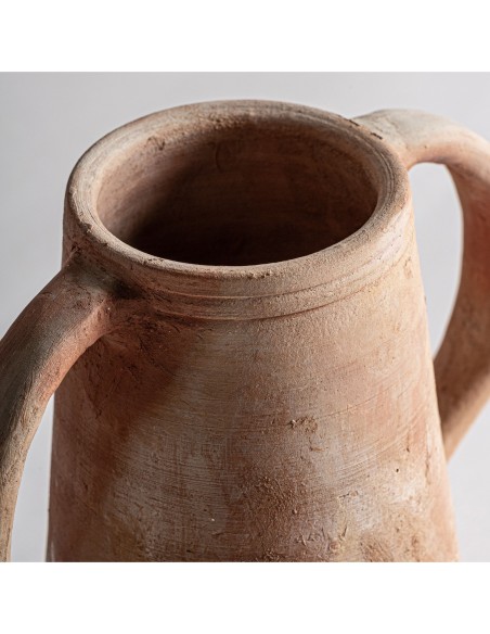 Jarrón Aike de Vical Home – Jarrón decorativo de arcilla marrón envejecida estilo contemporáneo 27 cm