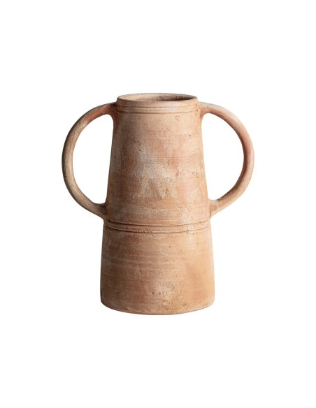 Jarrón Aike de Vical Home – Jarrón decorativo de arcilla marrón envejecida estilo contemporáneo 27 cm