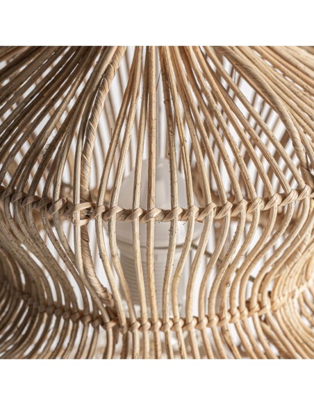 Lámpara colgante Vialotte de Vical Home – Lámpara boho de ratán marrón 86 cm