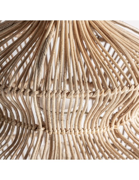 Lámpara colgante Vialotte de Vical Home – Lámpara boho de ratán marrón 54 cm