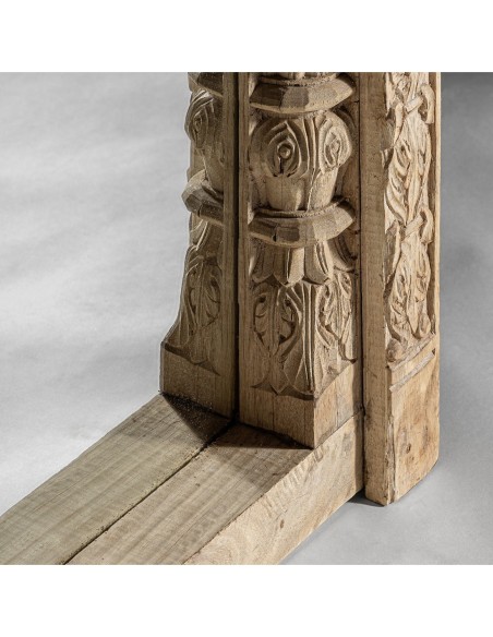 Espejo argeen de Madera de Teka Natural Envejecida – Estilo Étnico | Vical Home