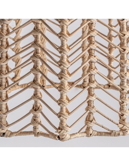 Lámpara de colgar plissé rattan