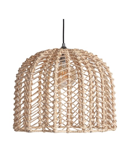 Lámpara de colgar plissé rattan