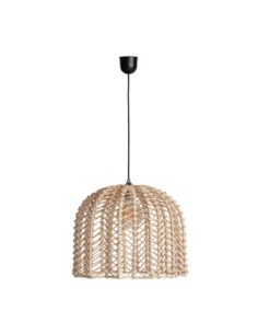Lámpara de colgar plissé rattan 2