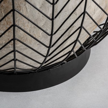 Macetero j/2 plissé metal