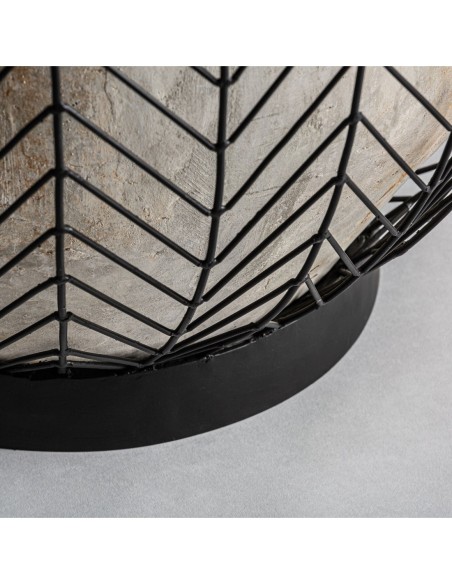 Macetero j/2 plissé metal