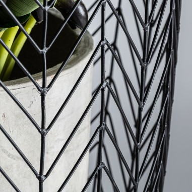 Macetero j/2 plissé metal
