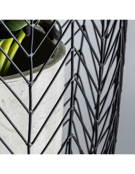 Macetero j/2 plissé metal