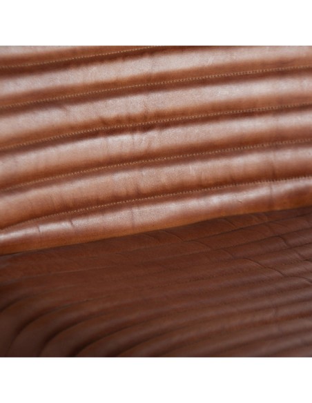 Sillón de Cuero Marrón y Hierro Almstock – VICAL Home