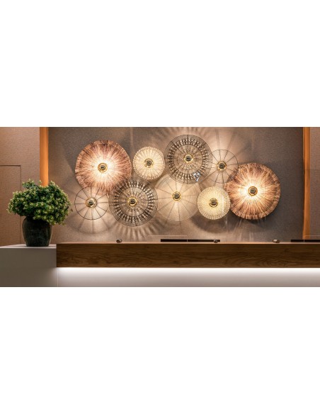 Aplique Redondo Colonial en Hierro Dorado Envejecido – Vical Home