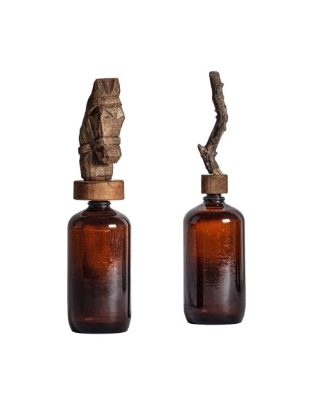 Botella Decorativa Vintage Vical Home – Caballo de Madera y Historia Artesanal