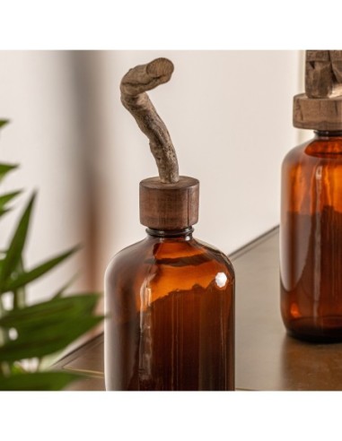 Botella decorativa tronco