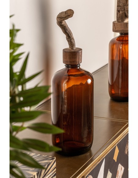 Botella decorativa tronco