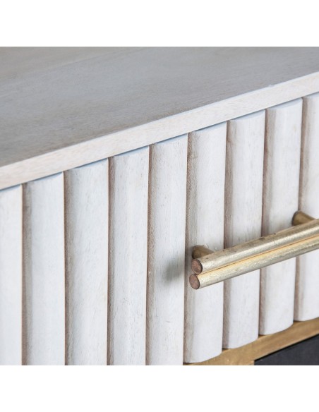 Aparador glees en Madera de Mango y Latón – Estilo Art Déco | Vical Home