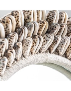 Espejo circular Tholy de Vical Home – Conchas blancas y... 2