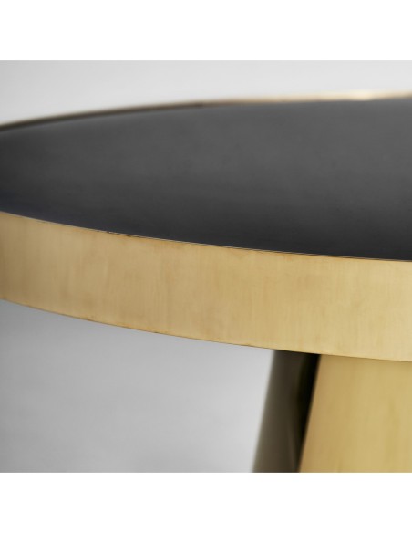 Mesa de centro Aigen de VICAL HOME – Estilo Art Decó en Espejo, Acero y Acabado Oro/Negro