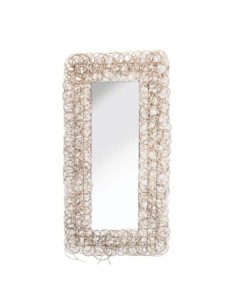 Espejo Rectangular de Ratán Marrón Lezbur – VICAL Home