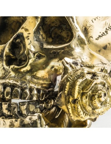 Figura decorativa calavera corona