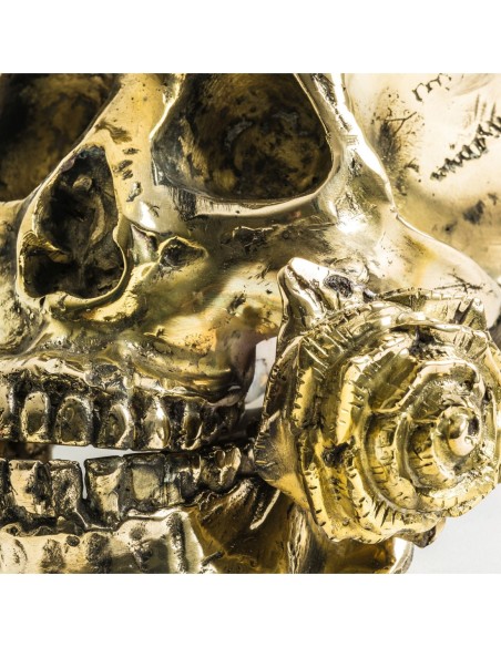 Figura decorativa calavera corona