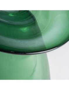 Jarrón Akari de Vidrio Verde Traslúcido – Vical Home 2