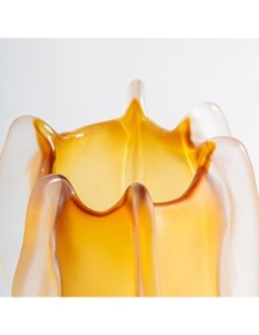 Jarrón Mizuki de Vidrio Ámbar – Diseño Contemporáneo... 2
