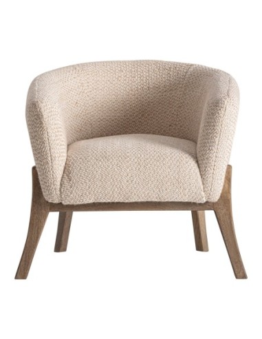 Sillón Liermo Contemporáneo en Yute Blanco Roto...