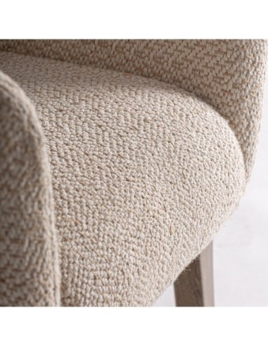 Sillón Liermo Contemporáneo en Yute Blanco Roto...