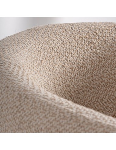 Sillón Liermo Contemporáneo en Yute Blanco Roto...